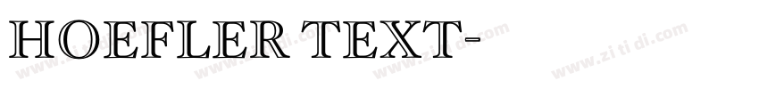 Hoefler Text字体转换